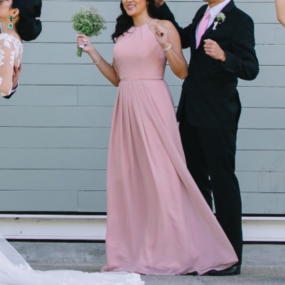 Halter Bridesmaid Dress - Picture 2 of 4